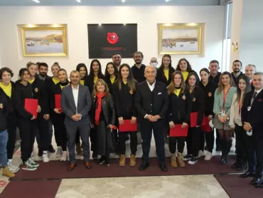 Ünsped Spor ve Kültür Kulübümüz A Voleybol Takımına Komite Özel Ödülü Takdim Edildi