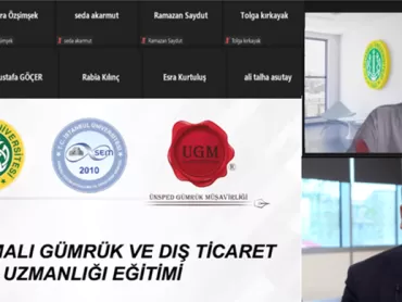  ‘‘Uygulamalı Gümrük ve Dış Ticaret Uzmanlığı’’ Sertifika Programımızda İlk Haftayı Geride Bıraktık