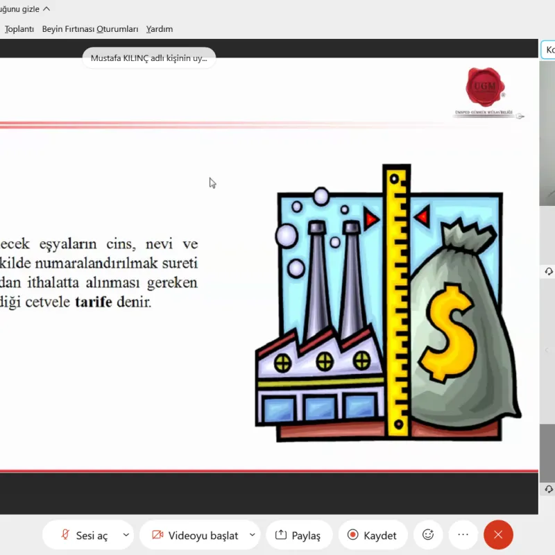 Webinar on “Customs Tariff and tariff interpretation rules” took place