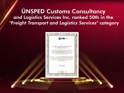 ÜNSPED Customs Consultancy and Logistics Services Inc. Ranked 50th in the