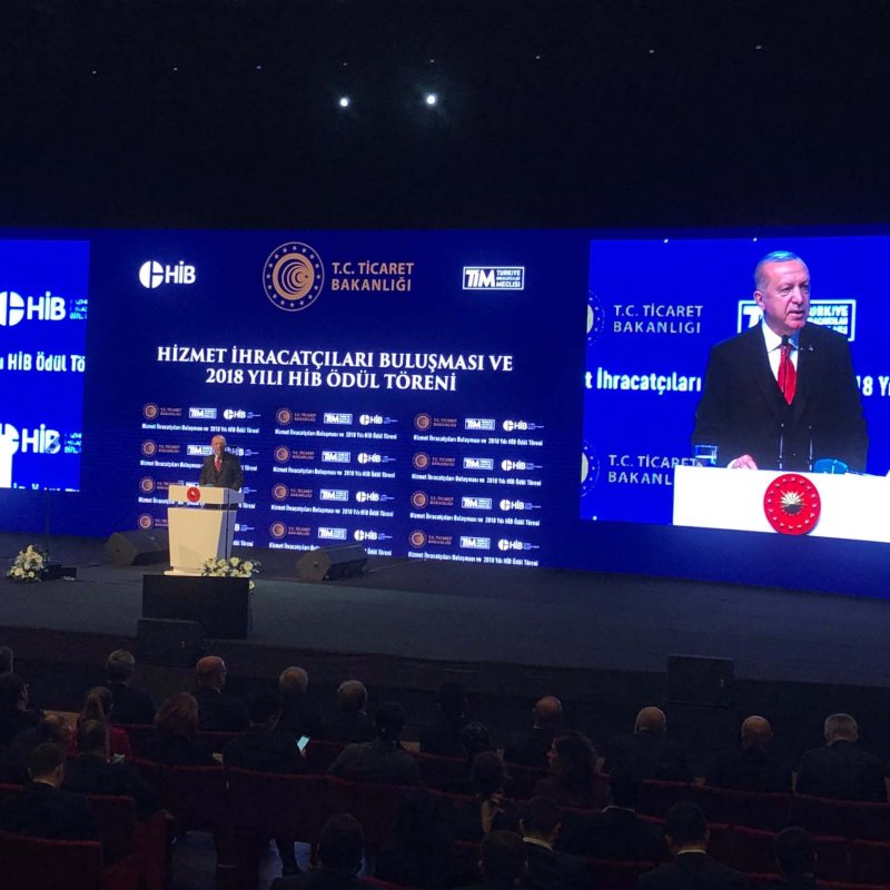  Hizmet İhracatçıları Buluşması ve 2018 Yılı HİB Ödül Töreni'ndeydik 