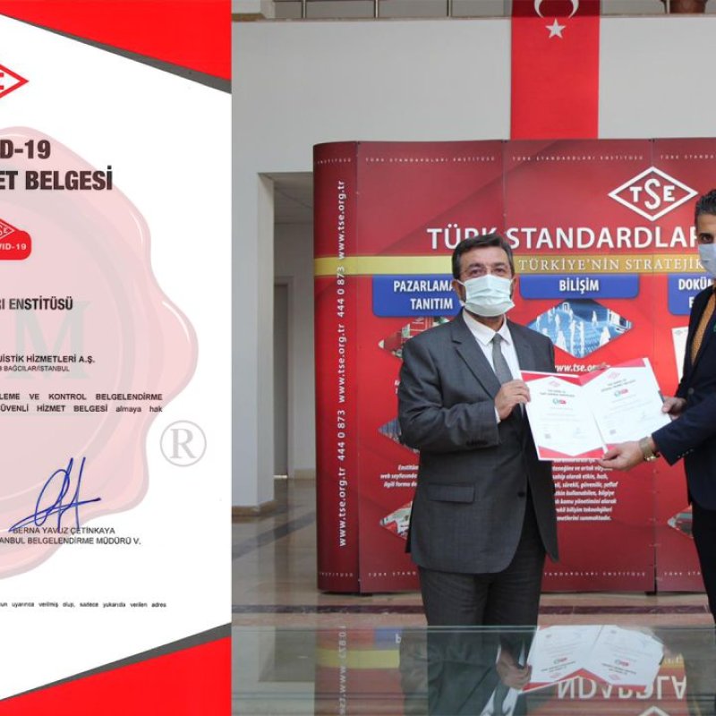 COVID-19 Güvenli Hizmet Belgesi”ni Almaya Hak Kazandık