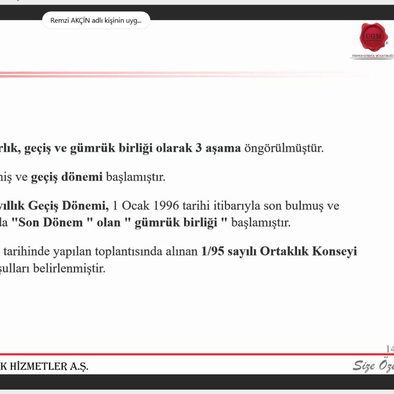 The first training of the year took place with the subject of “Customs Union and Origin.”
