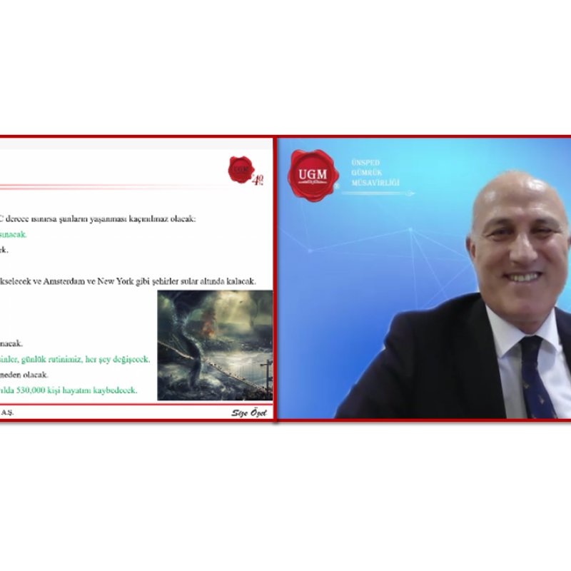 SCC & UGM İşbirliğinde İklim Anlaşması ve Yeşil Mutabakatın Dış Ticaretimize Olası Etkileri Webinarı