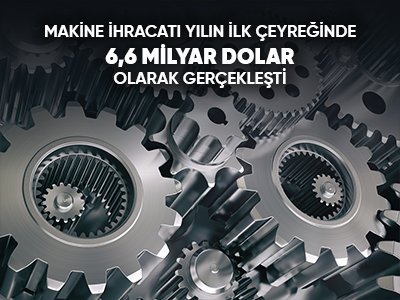 Makine İhracatı Yılın İlk Çeyreğinde 6,6 Milyar Dolar Olarak Gerçekleşti