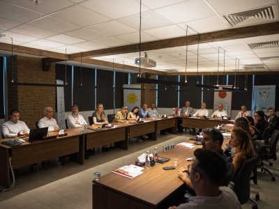 We Came Together with Our Board and Committee Chairs at a Lunch Meeting