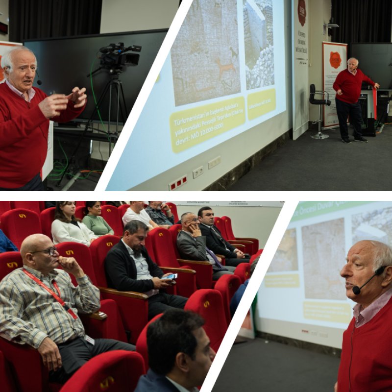 Prof. Dr. Eşref Adalı ile “Yazının Gelişimi ve Türkler” Konulu Söyleşi Gerçekleştirildi.