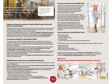 Baş Kimyagerimiz Dr. Ayşe Özgür Özsar’ın kaleme aldığı makale, World Customs Journal’ın dijital sayısında yayımlandı.