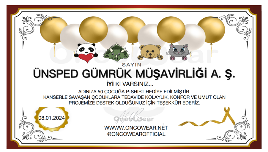 Thanks to Our Company from OncoWear