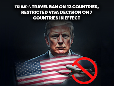 Trump's Travel Ban On 12 Countries And Restricted Visa Decision On 7 Countrıes In Effect