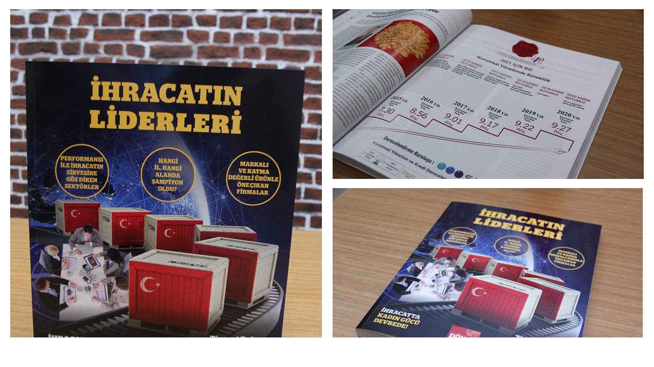 We took part in Dünya newspaper's "stars of exports" catalogue.