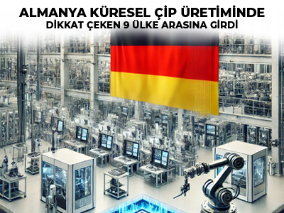 Almanya Küresel Çip Üretiminde Dikkat Çeken 9 Ülke Arasına Girdi