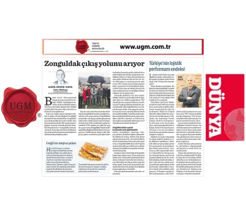 Our UGM Corporate Communications Director Mr. Sami ALTINKAYA's article titled "Zonguldak is Looking...