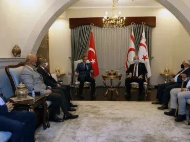 Kuzey Kıbrıs Türk Cumhuriyeti Cumhurbaşkanı'na Ziyaret