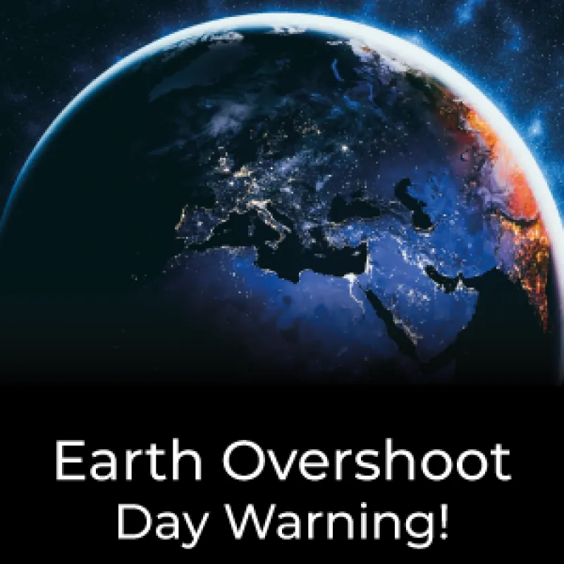 Earth Overshoot Day Warning
