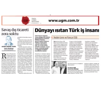 Our Company Consultant Sami Altinkaya's Article Titled 
