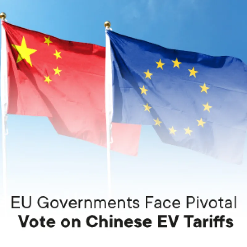 EU Governments Face Pivotal Vote on Chinese EV Tariffs