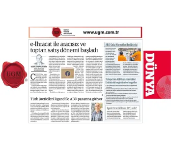 Our UGM Corporate Communications Director Mr. Sami Altınkaya's article titled "The Period of Wholesa...