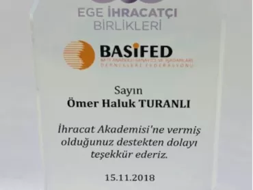 We as Ünsped Gümrük Müşavirliği ve Lojistik Hizmetleri A.Ş.  were in the Export Academy Training Program