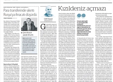 Our Board Member H. Cahit SOYSAL's article titled "Red Sea Dilemma" was published in 'Nasıl Bir Ekonomi' Newspaper on 05.02.2024