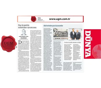 Our UGM Corporate Communications Director Mr. Sami Altınkaya's article titled "The Forgotten Player...
