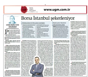 Şirket Danışmanımız Sami Altınkaya'nın " Borsa İstanbul şekerleniyor " başlıklı yazısı, 05.07.2021 t...