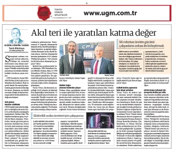 Our company consultant Sami Altınkaya's article entitled "added value created by mental sweat” was p...