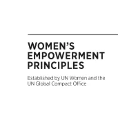 Women's Empowerment Principles (WEPS)