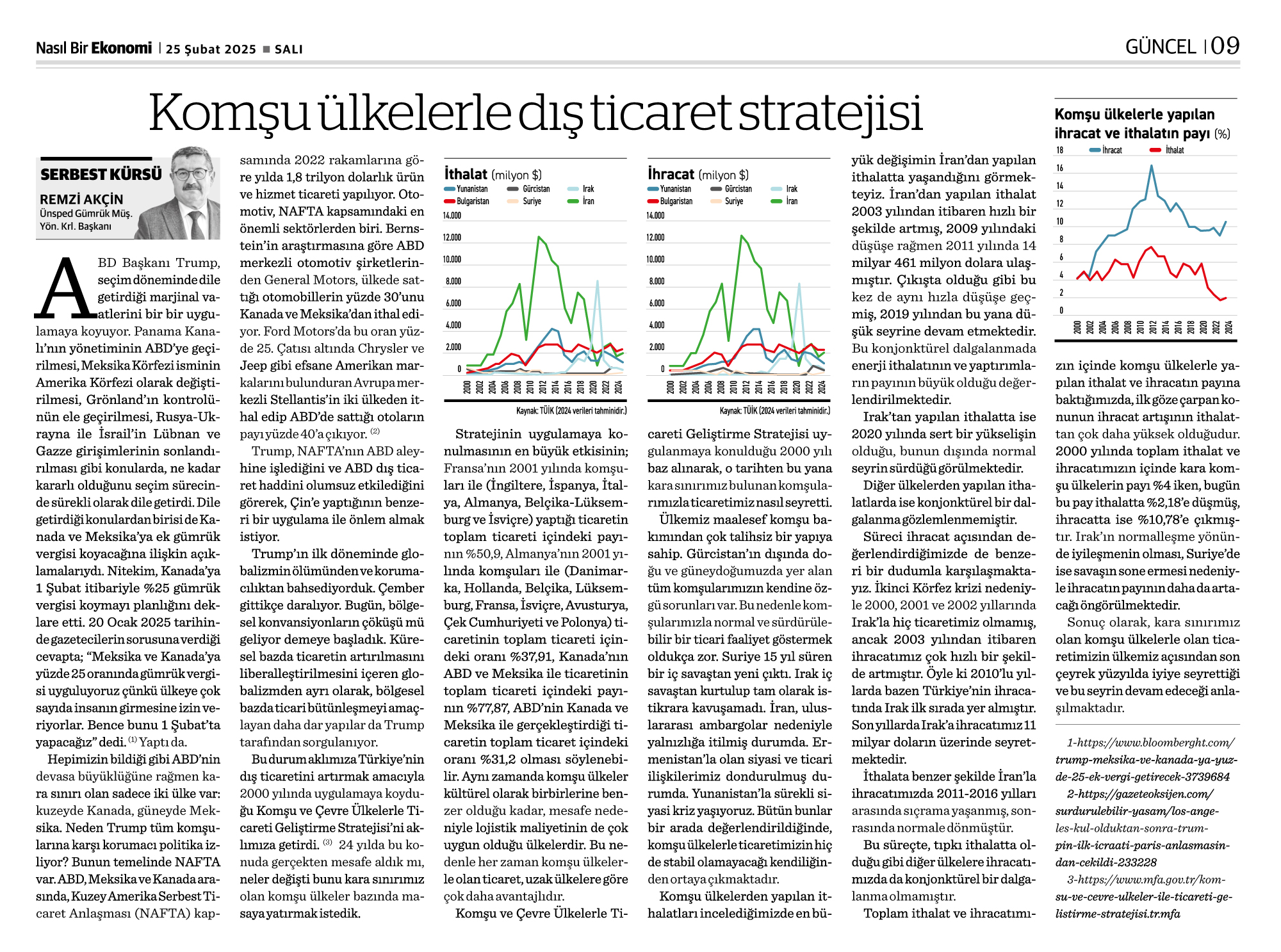 Komşu Ülkeler İle Dış Ticaret Stratejisi